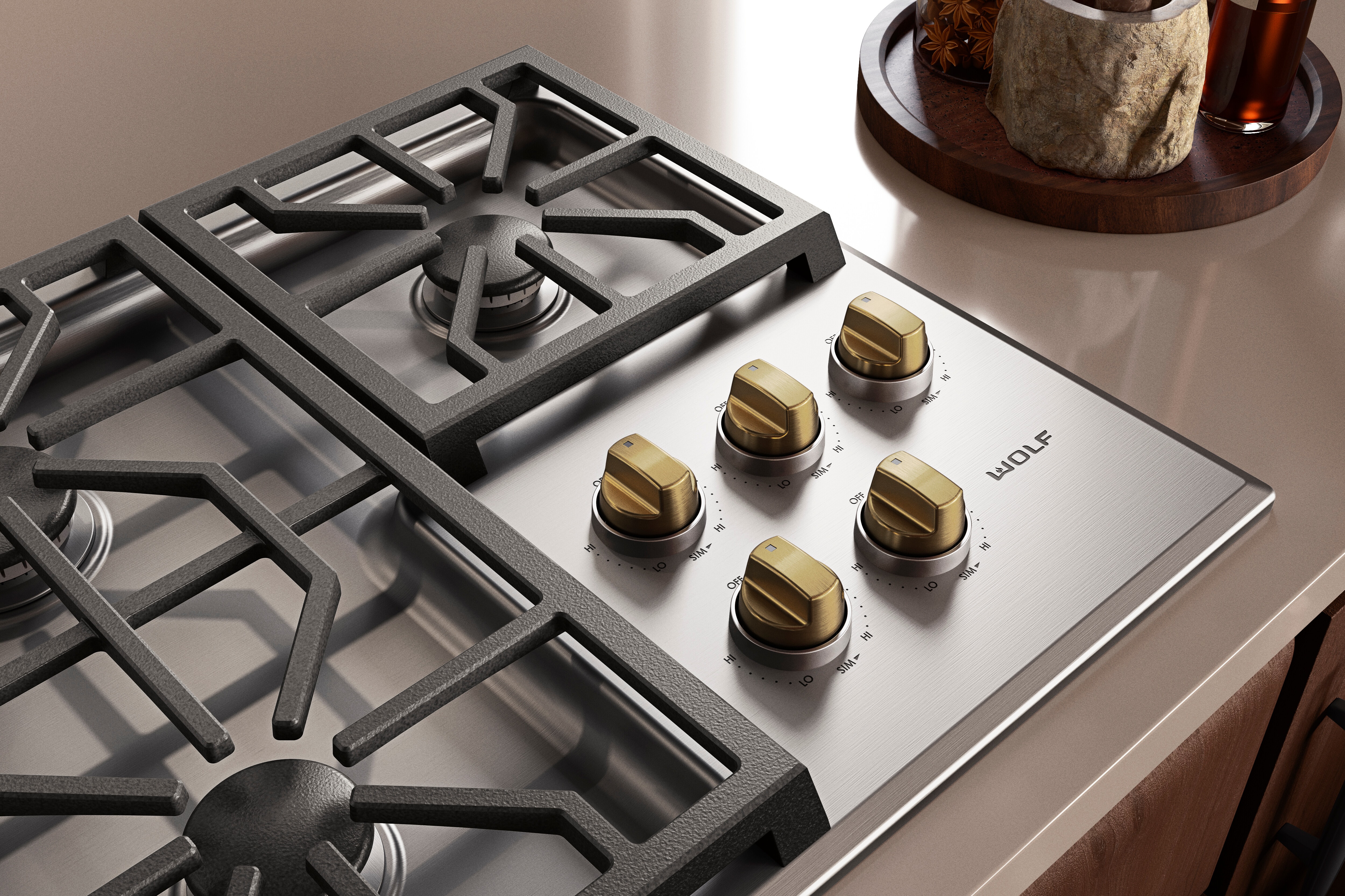 Wolf 36 Professional Gas Cooktop - 5 Burners (CG365P/S)