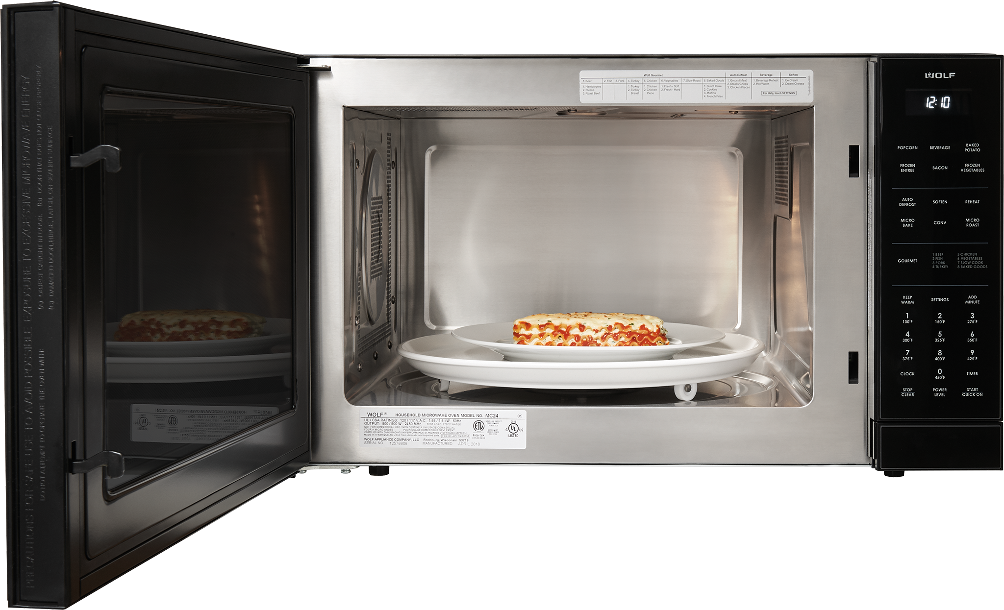 24 in microwave oven