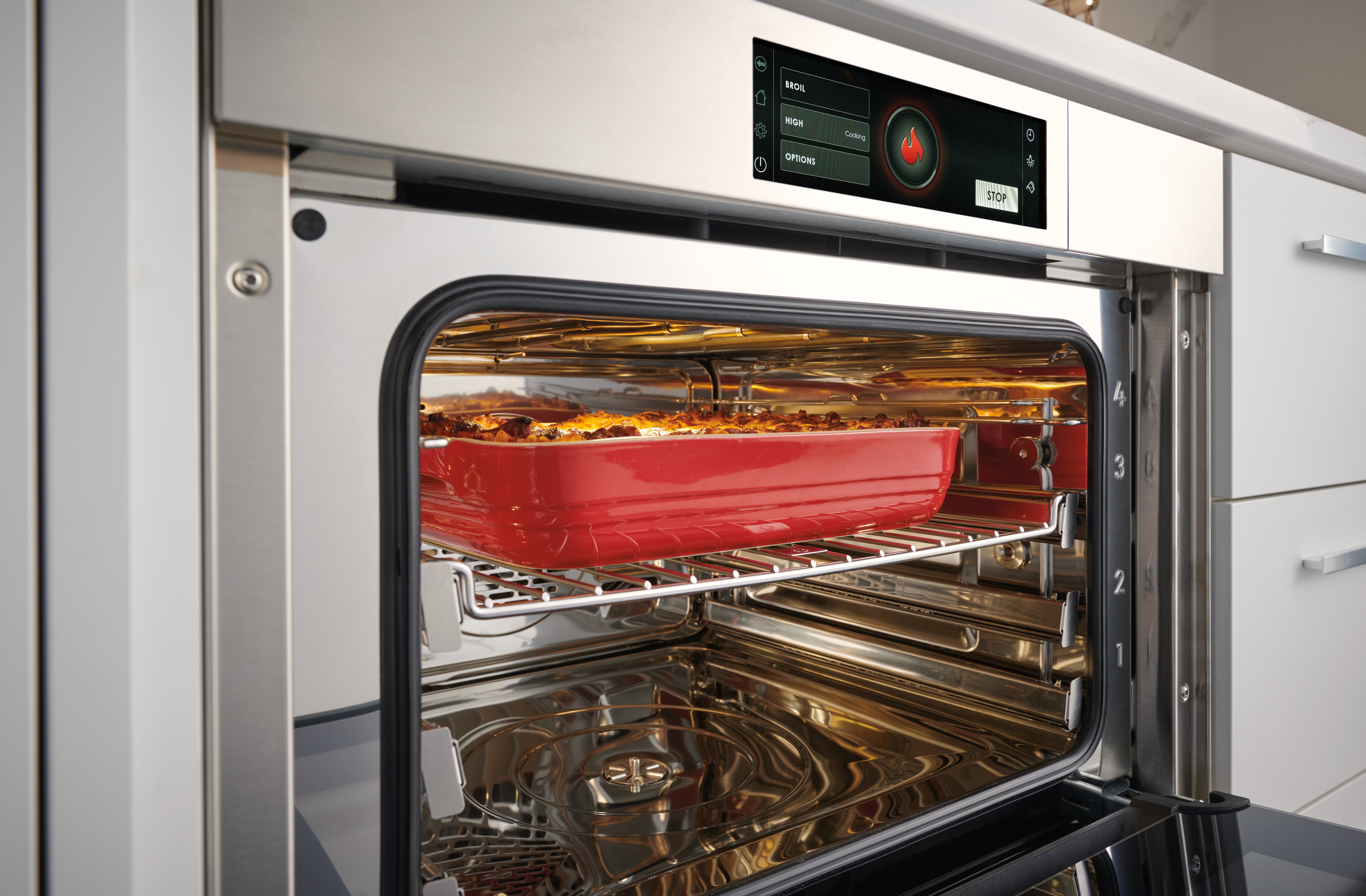 Sub-Zero Classic Series Full Size Refrigerator with on shelf Split Climate touchscreen temperature controls for proper produce preservation.