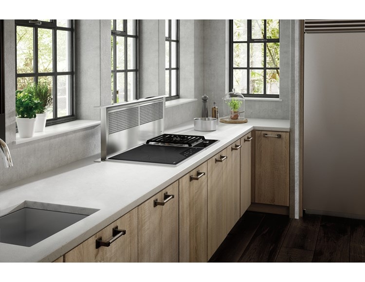 45 inch gas outlet cooktop with downdraft