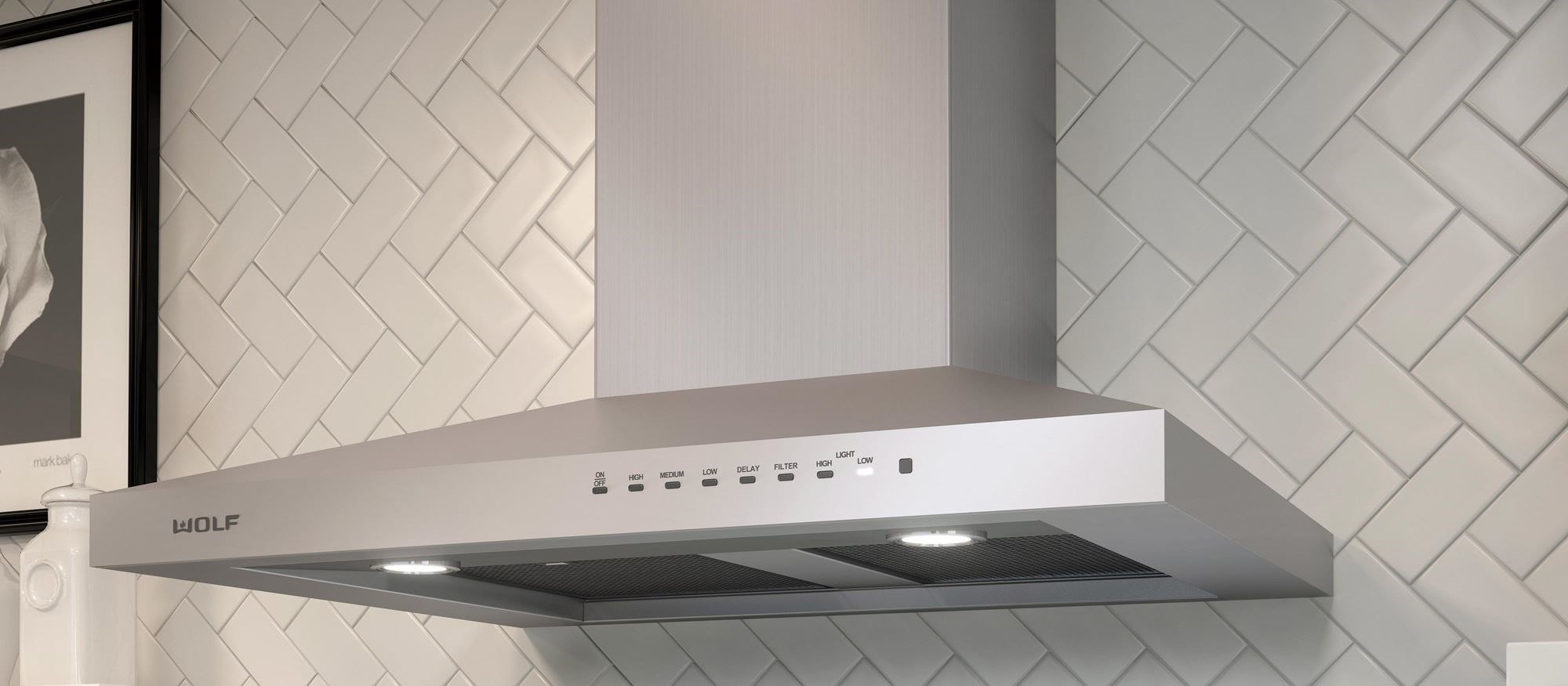 Wolf 30 Cooktop Wall Hood - Stainless (VW30S)