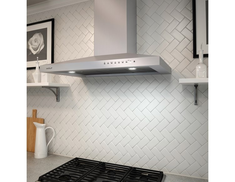 Wolf 36" Cooktop Wall Hood - Stainless (VW36S)