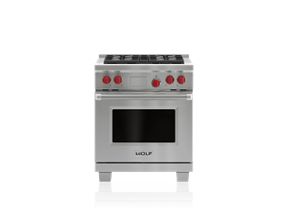 Wolf Legacy Model - 30" Dual Fuel Range - 4 Burners DF304